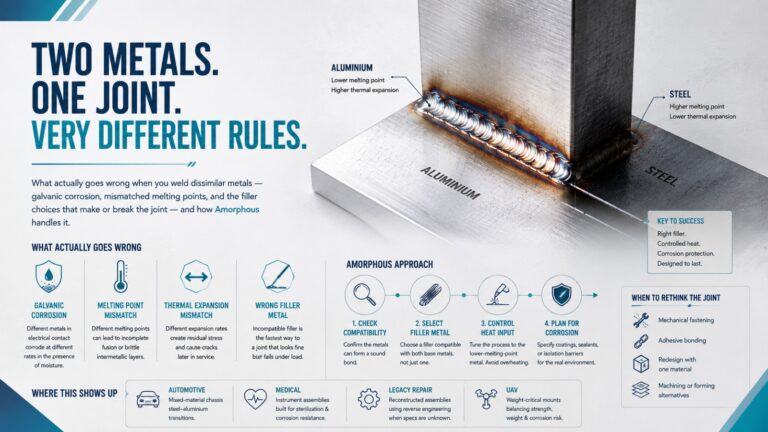 TWO METALS. ONE JOINT. VERY DIFFERENT RULES.